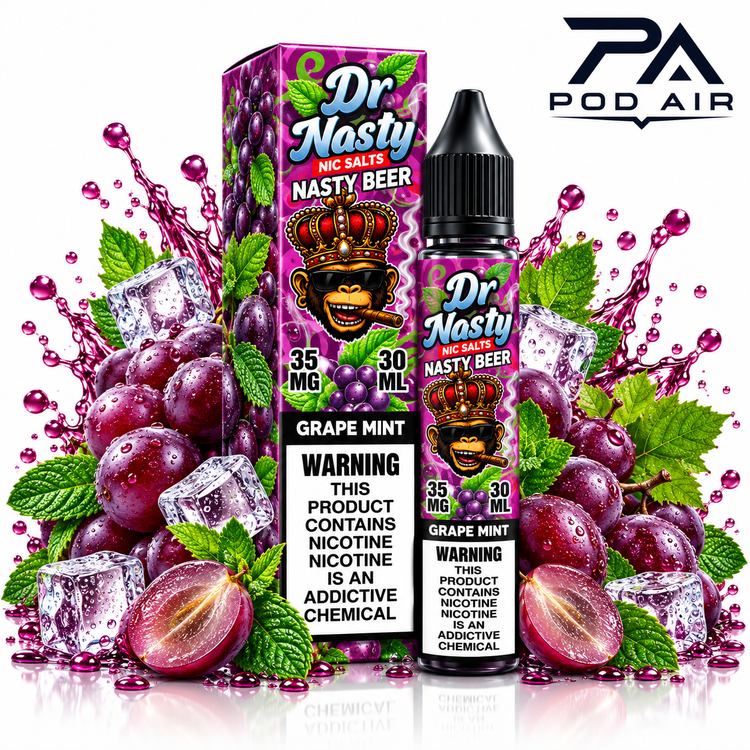 سالت دکتر نستی انگور و نعنا DR NASTY GRAPE MINT SALT 30ML