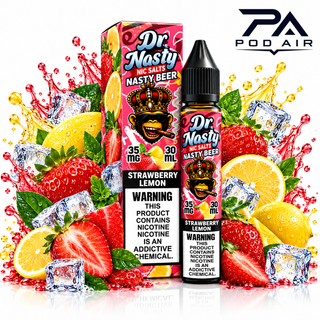 سالت دکتر نستی توتفرنگی لیمو DR NASTY STRAWBERRY LEMON SALT 30ML