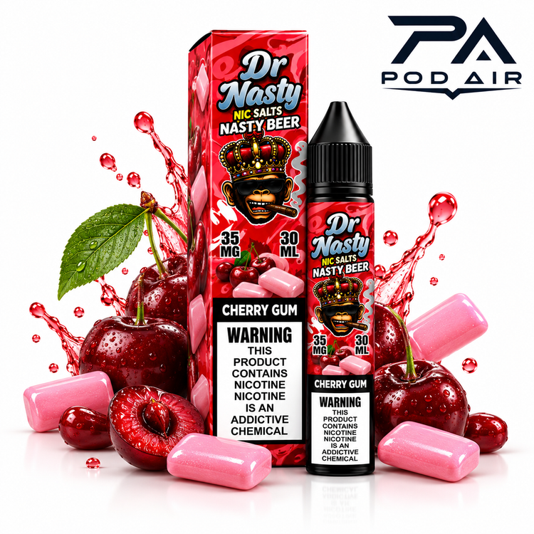 سالت دکتر نستی آدامس آلبالو DR NASTY CHERRY GUM SALT 30ML
