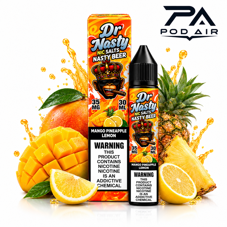 سالت دکتر نستی انبه آناناس لیمو DR NASTY MANGO PINEAPPLE LEMON SALT 30ML