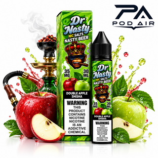 سالت دکتر نستی دوسیب قلیونی DR NASTY DOUBLE APPLE SHISHASALT 30ML