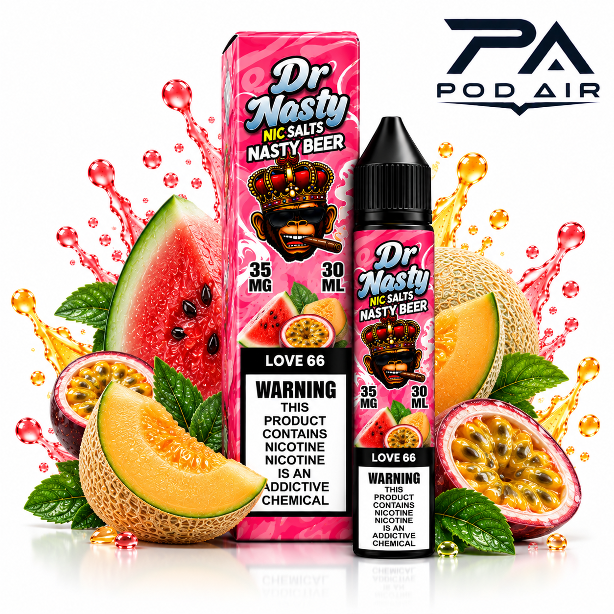 سالت دکتر نستی لاو  DR NASTY LOVE66 SALT 30ML