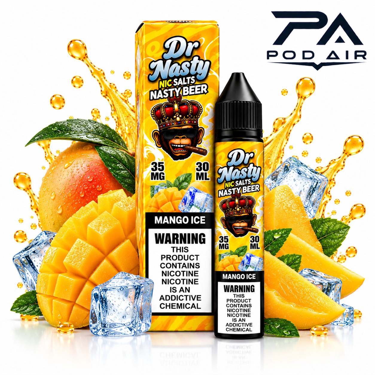 سالت دکتر نستی انبه یخ  DR NASTY MANGO ICE SALT 30ML