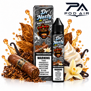 سالت دکتر نستی تنباکو کوبانو بلک DR NASTY TOBACCO CUBANO BLACK SALT 30ML