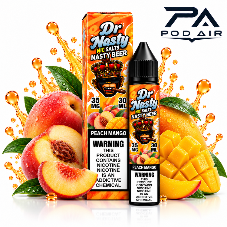 سالت دکتر نستی هلو انبه DR NASTY PEACH MANGO SALT 30ML